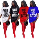 Robe t-shirt avec inscription 2