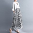 Robe tunique avec jupe à carreaux 1