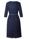 Robe unie avec jupe plissée 4