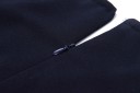Robe unie avec jupe plissée 6