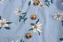 Robes à rayures pour femmes avec fleurs 3