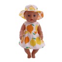 Robes avec chapeau pour poupées 31