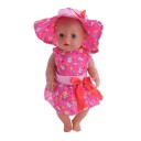 Robes avec chapeau pour poupées 33