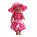 Robes avec chapeau pour poupées 36