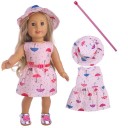Robes avec chapeau pour poupées 2