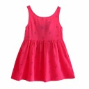 Robes d'été pour filles avec motif - Rose foncé 1
