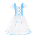 Robes de danse pour filles avec jupe en tulle et lacets polyester spandex coton lycra vêtements pour ballet et spectacles 5