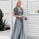 Robes de soirée longues avec volants 1
