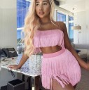 Robes deux pièces à franges pour femmes 1
