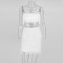 Robes deux pièces à franges pour femmes 5