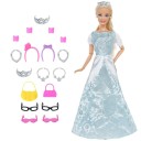 Robes et accessoires pour poupées 14 pièces 21
