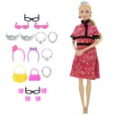Robes et accessoires pour poupées 14 pièces 7