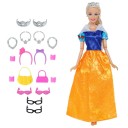 Robes et accessoires pour poupées 14 pièces 12
