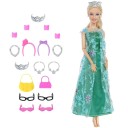 Robes et accessoires pour poupées 14 pièces 14