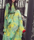 Robes maxi pour femmes avec motif tropical 1