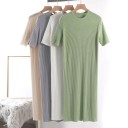 Robes mi-longues à manches courtes pour femmes 2