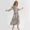 Robes midi pour femmes avec motif serpent 1