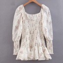 Robes mini à imprimé floral pour femmes 1