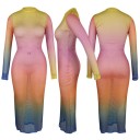Robes transparentes arc-en-ciel 1