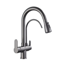 Robinet de cuisine filtrant pivotant à 360° avec bec extractible 3 modes de mélange d'eau chaude et froide, dimensions 34x11,5 cm 11