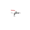 Robinet en laiton pour eau 1/2" avec sortie 3/4" Robinet de jardin pour réservoir IBC Robinet extérieur résistant au gel avec levier Balcon Jardin Irrigation 2