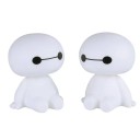 Robô desenhado Baymax com cabeça a tremer Figura branca Decoração para carro Adorno de interior Figuração colecionável adorável 1