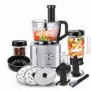 Robot da cucina TopStrong YYFP405 11 in 1 1100 W 3 velocità e funzione pulse Ciotola 3,2 l e frullatore 1,5 l Affettare e impastare Per verdure 8