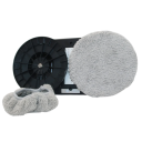 Robot de limpeza de janelas com 2 discos rotativos 70 rotações/min Controlo remoto Cabo de segurança Mosquetão Limpa vidros elétrico 2