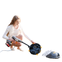 Robot de piscine 120 m² Nettoyeur de fond sans fil 100 min filtre 180 μm batterie 2550 mAh IPX8 stationnement automatique 5