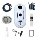 Robot lave-vitres avec 2 disques rotatifs 70 tr/min Télécommande Câble de sécurité Mousqueton Lave-vitres électrique 3