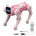 Robotický pes na dálkové ovládání s kaskadérskými kousky hlasové ovládání LED oči 21,6 x 16 x 13 cm ABS 2,4 GHz zpívá a tančí pro děti dárek 2