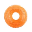 Robuste Gummispielzeug für Hunde in Form eines stacheligen Knochens zur Zahnreinigung 10 cm farbig 6