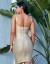 Rochie bandaj aurie 2