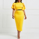 Rochie de damă cu volane A2807 4