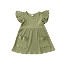Rochie de fată cu buzunare 7