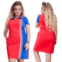 Rochie de marime plus cu guler 1