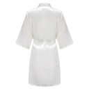Rochie de noapte din mătase artificială Rochie elegantă ușoară cu legare în talie Cordon în talie Îmbrăcăminte de casă delicată și confortabilă pentru purtare zilnică 2