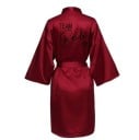 Rochie de noapte pentru mireasă din satin fin cu inscripția team bride 2