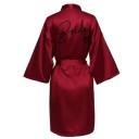 Rochie de noapte pentru mireasă din satin ușor și fin cu mesaj pentru mireasă 2