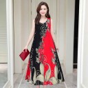 Rochie de vară cu imprimeu în dimensiuni supradimensionate 1