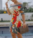 Rochie de vară cu model tropical 1