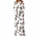 Rochie florală cu mâneci lungi 1