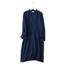 Rochie kimono pentru femei Rochie ușoară din bumbac cu legare în talie pe sfoară Croi confortabil și aerisit pentru purtarea acasă, pregătiri matinale și relaxare seara 7