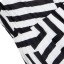 Rochie lungă alb-negru pentru femei, cu imprimeu 2