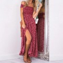 Rochie lungă de damă cu fantă mare 1