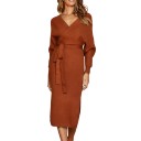 Rochie lungă de toamnă A2774 6