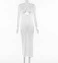 Rochie maxi stretch albă 1