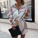 Rochie mini cu cămașă elegantă 3