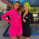 Rochie mini sport cu mâneci lungi 1