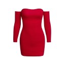 Rochie sexy cu umerii goi 6